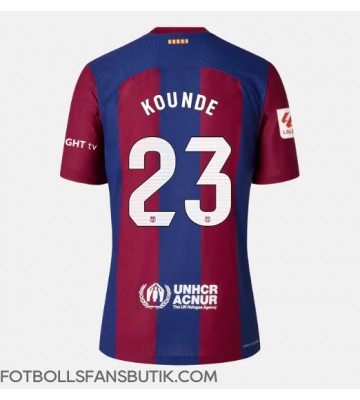 Barcelona Jules Kounde #23 Replika Hemmatröja Damer 2023-24 Kortärmad